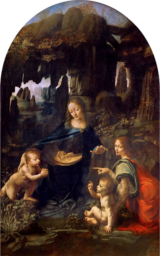 Madonna van de rotsen-Louvre